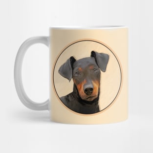 Manchester Terrier Painting Original Animal Art Mug